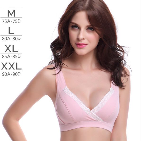 

Woman 'S No Rims 100 %All Cotton Bra Simple And Comfortable Solid Color Wire Free Bras Lingerie
