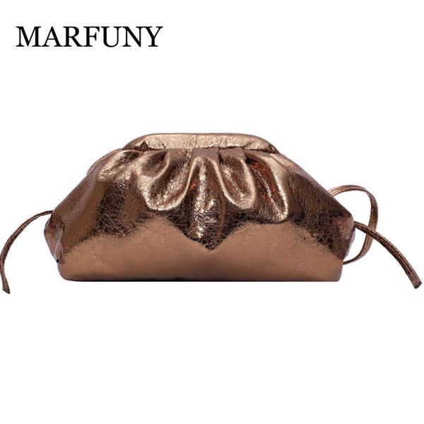 

dumplings women messenger bags 2019 designer female shoulder bags new fashion cloud bag soft leather package tide handbag clutch