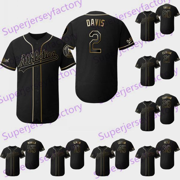 

2019 Golden Edition 2Khris Davis Oakland Jersey Marcus Semien Marco Estrada Matt Olson Piscotty Blake Treinen Andrew Triggs Athletics Jersey