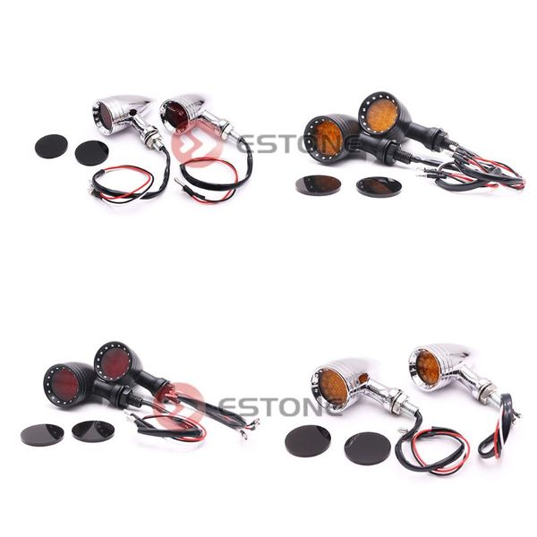 

retro motorcycle led turn signals brake running tail light
