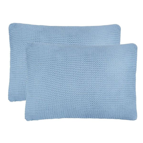 

накидки 2 шт тяжелая вязать хлопок 60x40 cm light blue другие домашний текстиль