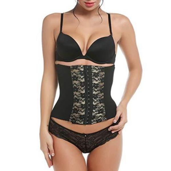 

безопасность женщин талия тренер cincher управление underbust shaper ladies печать корсет shapewear тело пластик sporty пояс пояс фирма, Black;gray