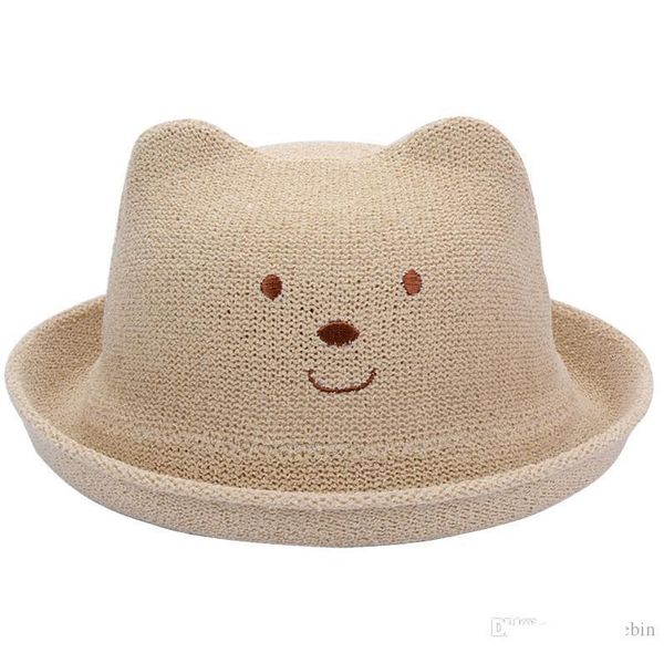 

spring and summer children's hat boy girl sun hat travel beach hat, Blue;gray
