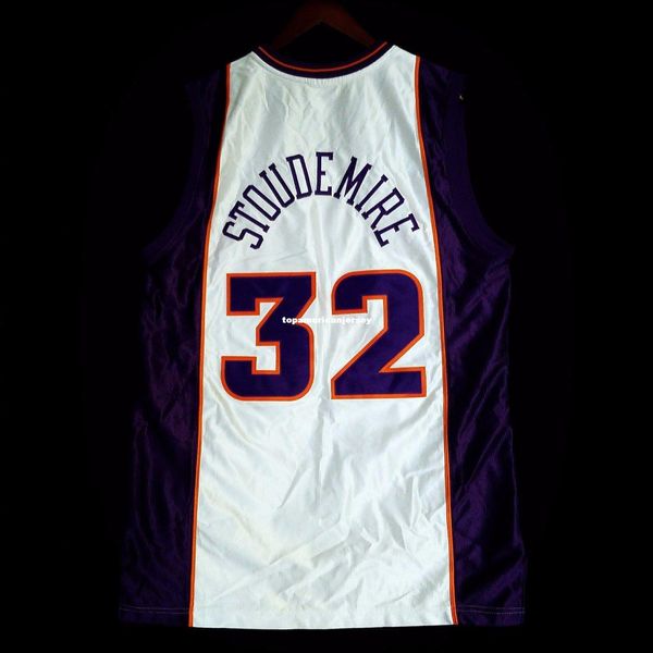 

100% stitched amare stoudamire rbk sewn jersey - nash kidd mens vest size xs-6xl stitched basketball jerseys ncaa, Black;blue
