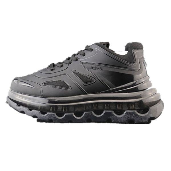 

2020 new designer luxury series outdoor leather waterproof old shoes, men and women can wear a variety of solid color sports shoes with box, Black