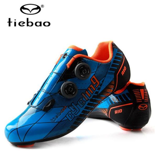 

tiebao professional carbon fiber cycling shoes men racing bike road shoes self-locking athletic bicycle sapatilha ciclismo, Black