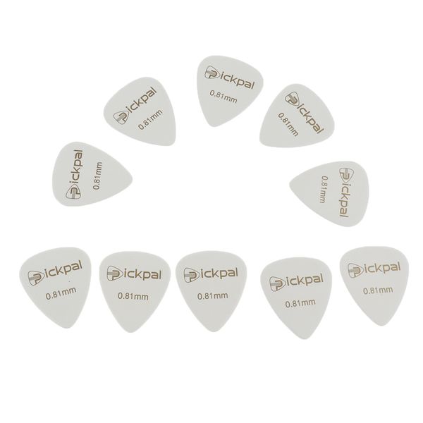 

finest 10pcs celluloid finger picks white for guitars bass banjo parts