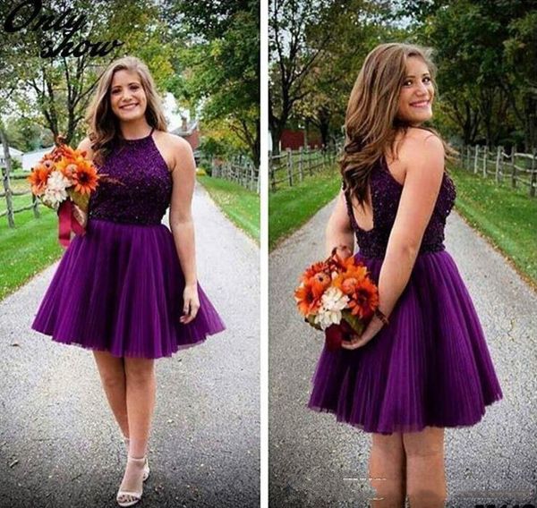 deep purple homecoming dresses