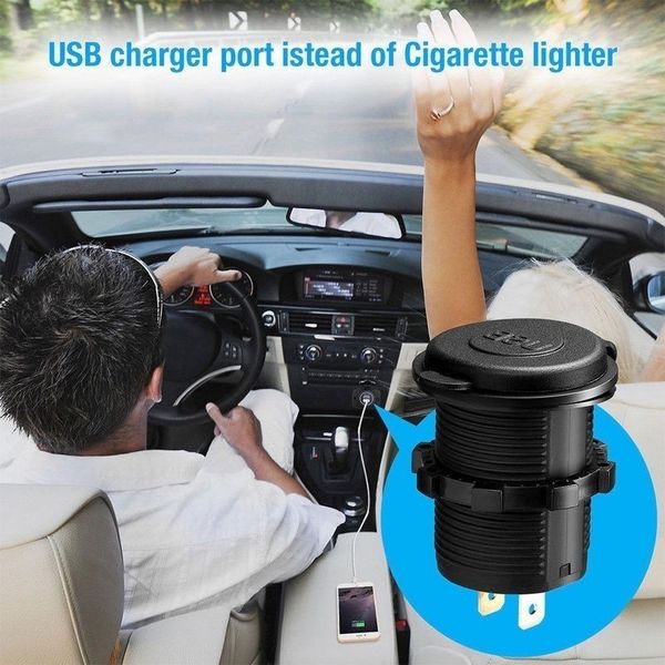 

dc 12-24v 4.2a dual usb port car charger cigarette lighter with led digital voltmeter meter monitor socket power adapter