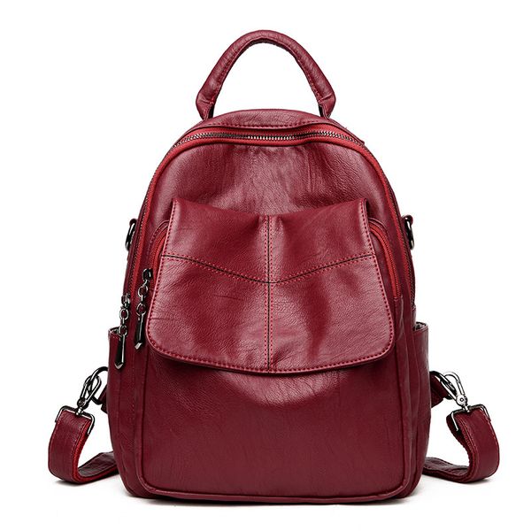 

new style multi-functional triple use women's bag shoulder bag handbag backpack elegant shoulder batch