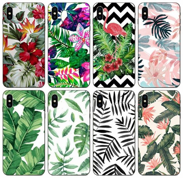 

tongtrade] tropical plant banana tree leaves flower case for iphone 11 pro 8 7 6s 6 5s 5 max x xs galaxy a60 a6s huawei gt3 gx8 lg k7 case