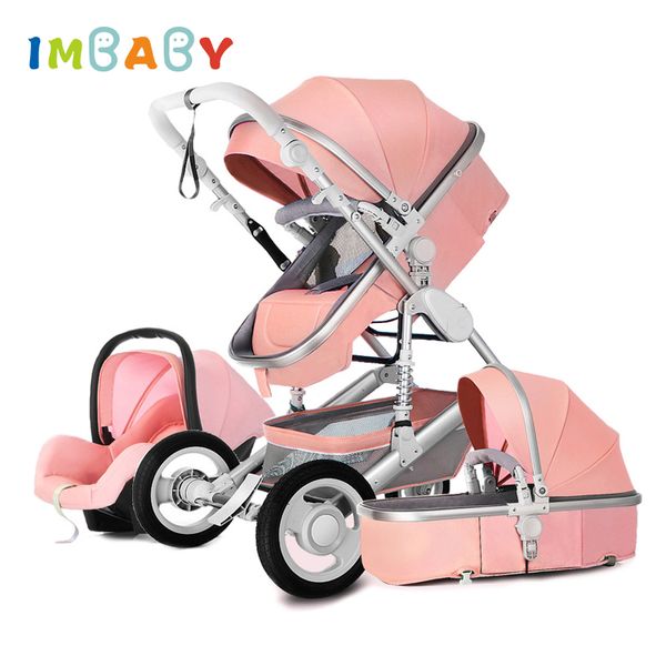 

imbaby stroller baby stroller 3 in 1 baby bassinet pram with car seat carriage big wheel for snow for 0-36 months