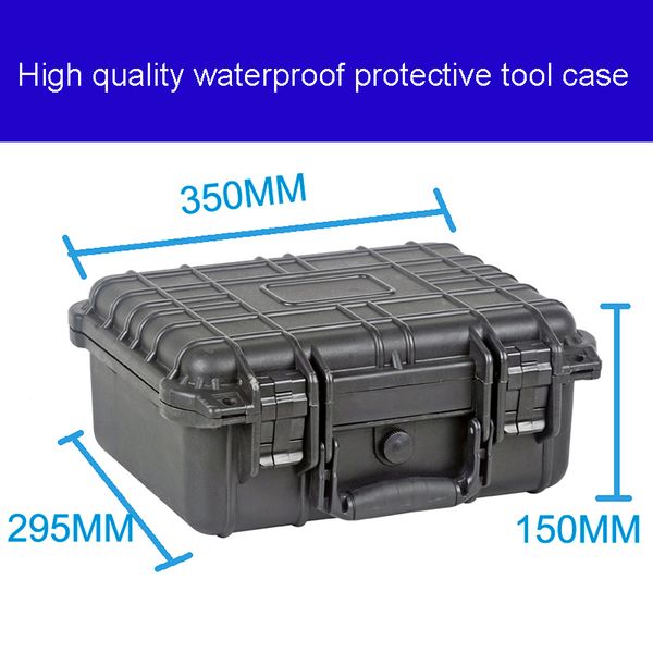 

tool case toolbox suitcase impact resistant sealed waterproof plastic case equipment box camera meter box with pre-cut foam