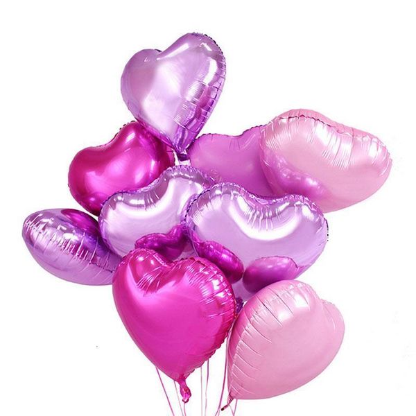 Palloncini cuore da 18 pollici per bambini Air Elio palloncino buon compleanno matrimonio San Valentino Festa di Natale Decorazioni fai da te palloncino GB1446