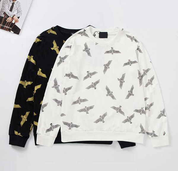 

mens hoody fashion 2020 new arrival black and white luxury animal printed men brand hoody round neck long sleeve autumn spring men hoodies
