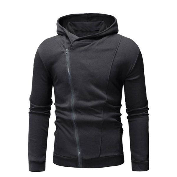 

men's coat long sleeve hoodies hooded sweatshirts jacket coat pocket cotton casual streetwear zipper male sweatshirts yl5, Black;brown