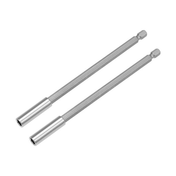

uxcell 2 pcs 1/4 inch hex shank by 6 inch magnetic bit holder extension, quick release screwdriver drill bit power tool