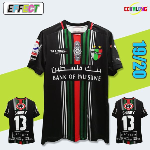 

New arrived perfect 2019 pale tine occer jer ey home black national team 19 20 pale tine jer ey thailand quality football hirt