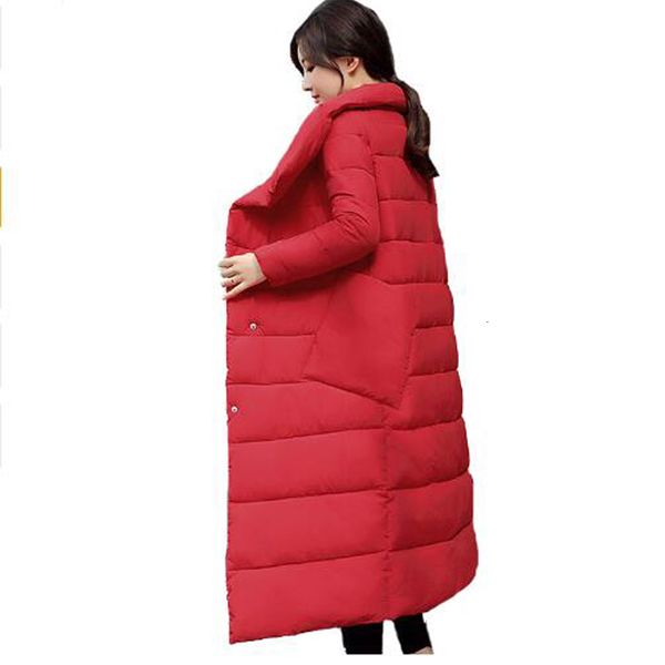 

new women's winter garments, warm cotton overcoats, fastening collars, supporting women's overcoats to gain weight in 2019, Black