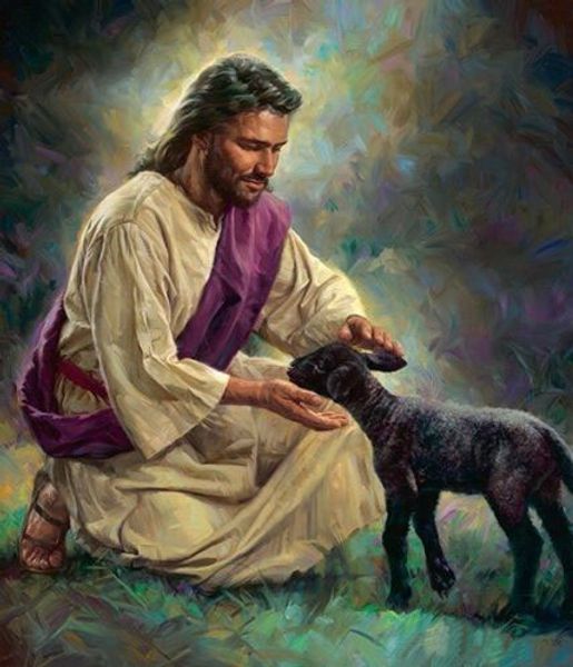 

nathan greene gentle shepherd иисус приветствуя черный lamb home decor ремесленных / hd печати живопись маслом на холсте стены искусства кар