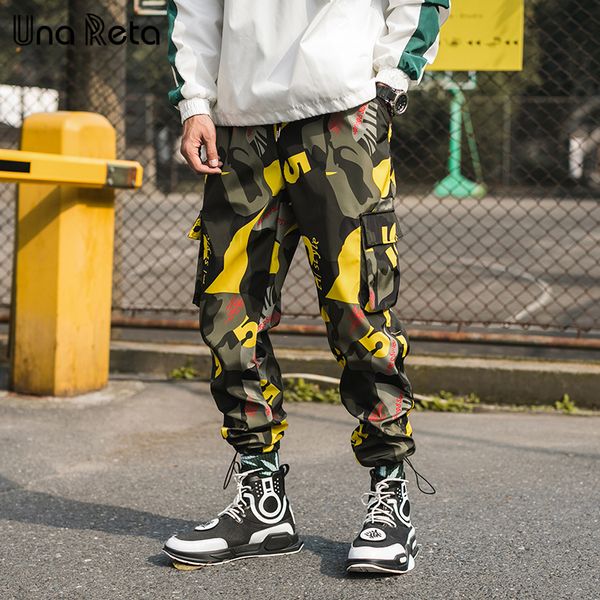 

Мужские брюки гарем Новые хип-хоп мужские брюки с боковым карманом печати Мода Stre