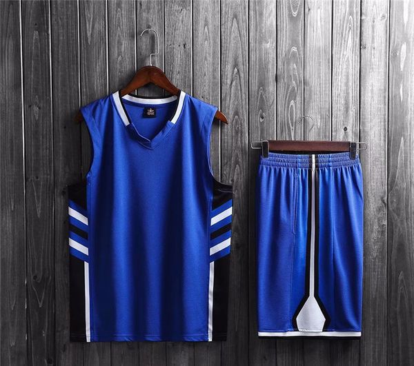 

custom shop basketball jerseys customized basketball apparel sets with shorts clothing uniforms kits sports design mens basketball h35-5, Blue;black