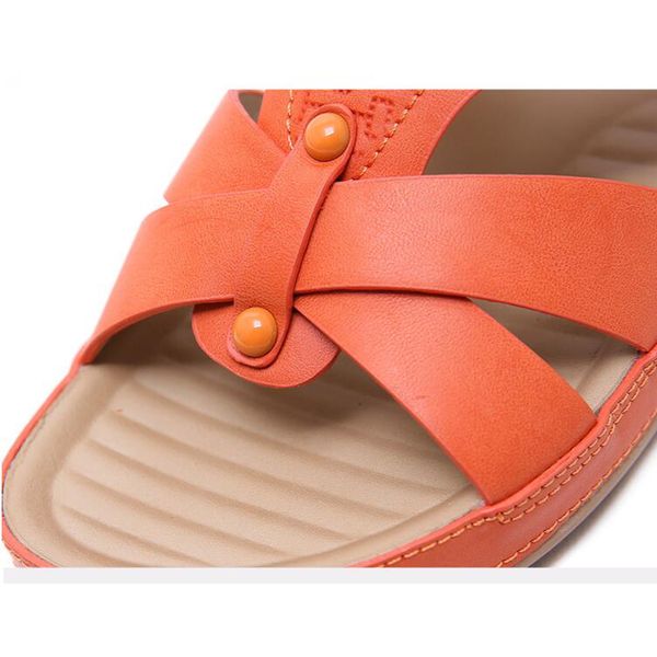 

flipflop cork leather slipper women home shoes officeslippers beach summer flipflops sandalias, Black
