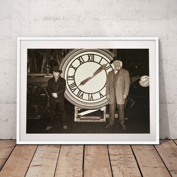 

back to the future poster classic movie retro p wall art pictures painting wall art for living room home decor (no frame
