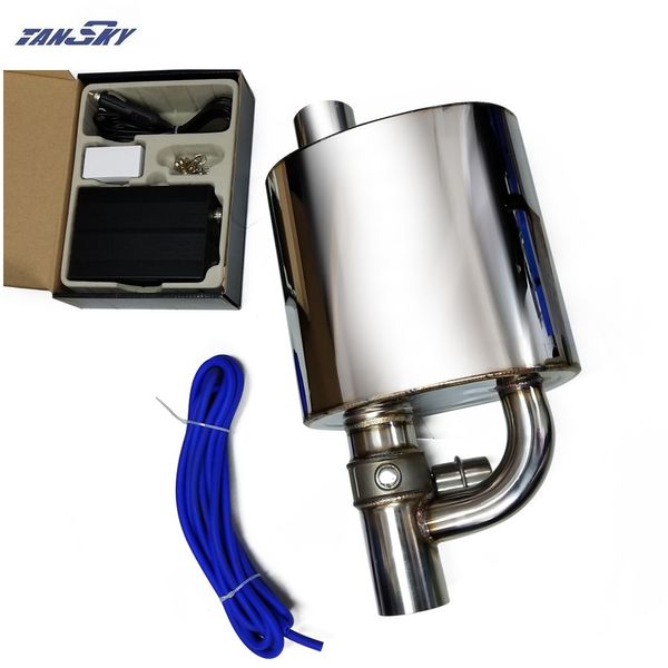 

exhaust muffler with dump valve electric exhaust cutout remote control set size: 2"/2.25"/2.5"/2.75"/3" epqdmf