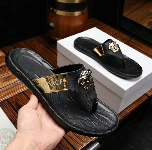 

rubber slide sandal floral brocade men slipper gear bottoms flip flops women striped beach causal slipper us6-12 096, Black