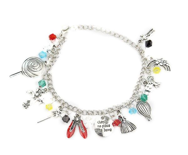 

s1042 fashion jewelry simple charm bracelet blaze dance shoes magic wand combination bracelet, Black