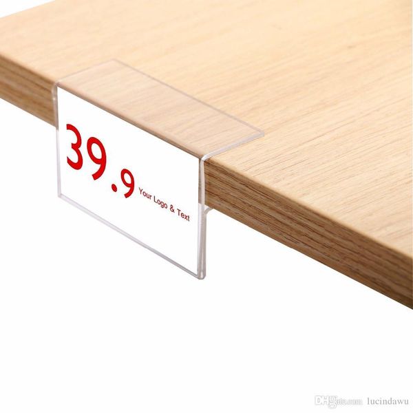 

acrylic shelf sign frame clips label price tag display pop label holder clamp price card frame strip data strip shelf talker