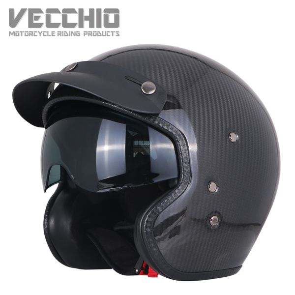 

amu half helmet carbon fiber helmets retro helmet motorcycle moto vintage casque jet scooter motorhelm capacete moto