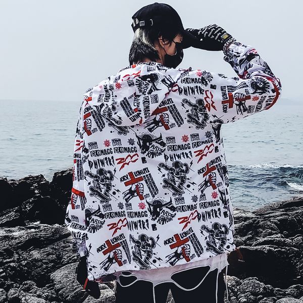 

jackets mens new hip hop brand thin tracksuit coat fashion casual sports streetwear man pattern stitching baseball jacket, Black;brown