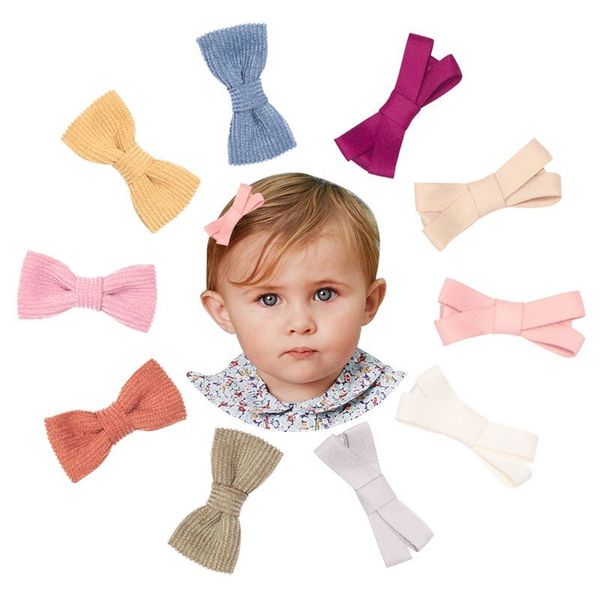 

50pc / серия mini 1,5" cute вельвет волос смычка с клипами девушки сатин луки шпилька аксессуары для волос для детей девочка уборов, Slivery;white