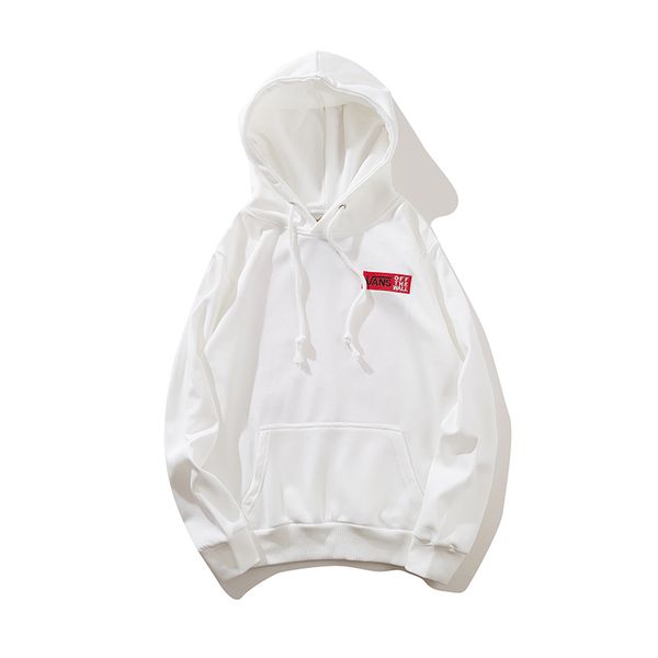 

20/vans italy designer men sweatshirt letter seal tide pilot street letter zip cardigan world embroidered selling cotton hoodie, White;black