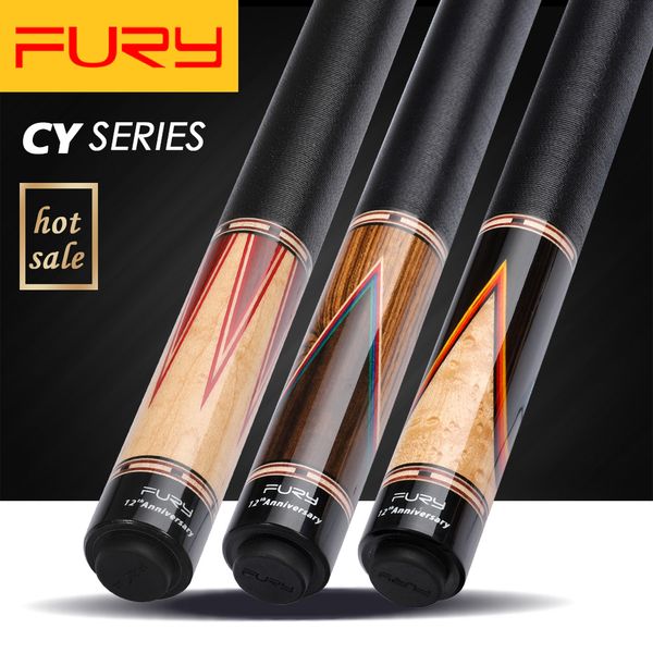 

fury billiard pool cue cy 5/7/8 11.75mm 12.75mm emeral tip professional maple pool stick billar handmade fury billard ale