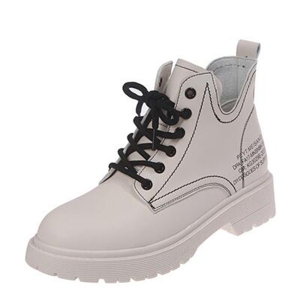 

2020 autumn spring women boots fashion casual ladies shoes martin boots suede leather buckle high heeled daily shoes, Black