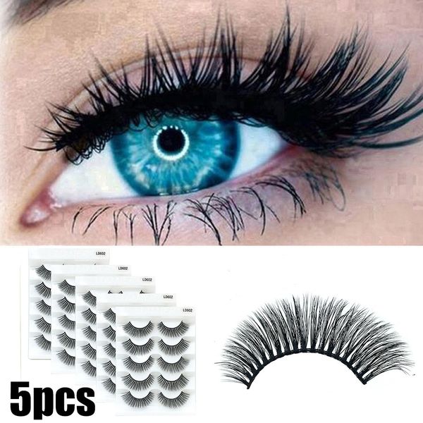

women's fashion false lashes fluffy strip eyelashes long natural party black eyelash extension mink eyelashes natural oct