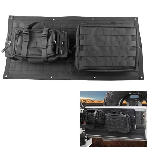 

tailgate bag case cover for 2007-2017 wrangler jk tj 4/2 doors tool organizer pockets storage organizer bags car interior a