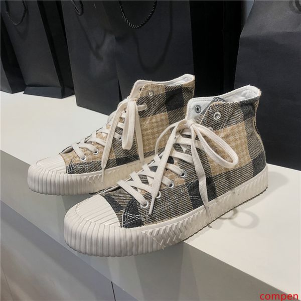 

korean trend students all-around board shoes fashion canvas men s high 2019 new men s shoes autumn frosting