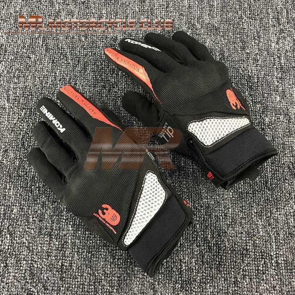 

gk-163 3d guantes de verano transpirables cross country motocicleta calle motocicleta bicicleta guantes al aire libre, Black