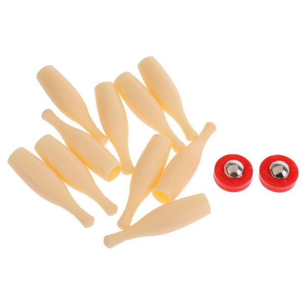 

kids deskmini bowling game set include 10 mini bowling pins and 2 strike balls