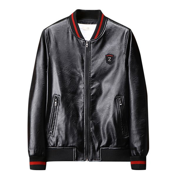 

men leather jacket winter waterproof faux fur coats men imitation leather motorcycle jackets clothing gothic black jacket zipper