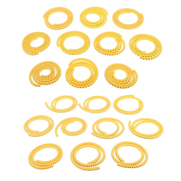 

2000pcs soft pvc power wire cable ties number marker number 0~9 0.75mm² 1.5mm²