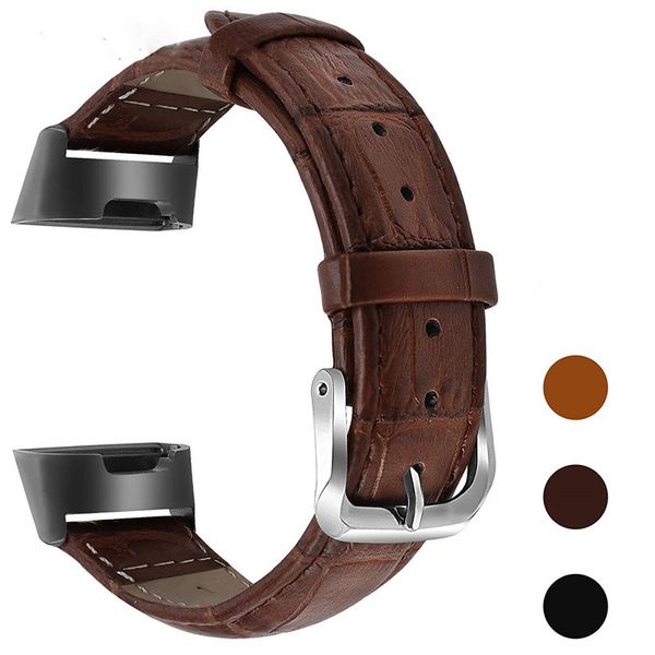 

leather strap for fitbit charge 3 pu smart band watchband for fitbit bracelet smart watch accessories