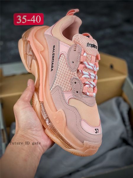 

(with bag) 2019 original triple-s air cushion shoes men women tennis triples dad sneakers vapormax balenciaga shoes a088