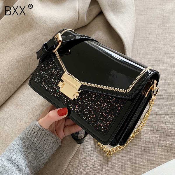 

bxx] женщины все-матч pu leather crossbody сумки для женщин 2020 простые цепи женщина плеча сумка lady сумки hk237