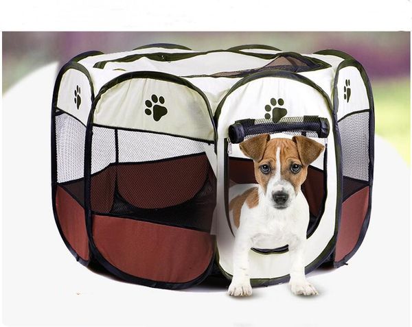 

eight-sided cage pet production room dog cage removable and washable folding octagonal fence waterproof resistant dog tent