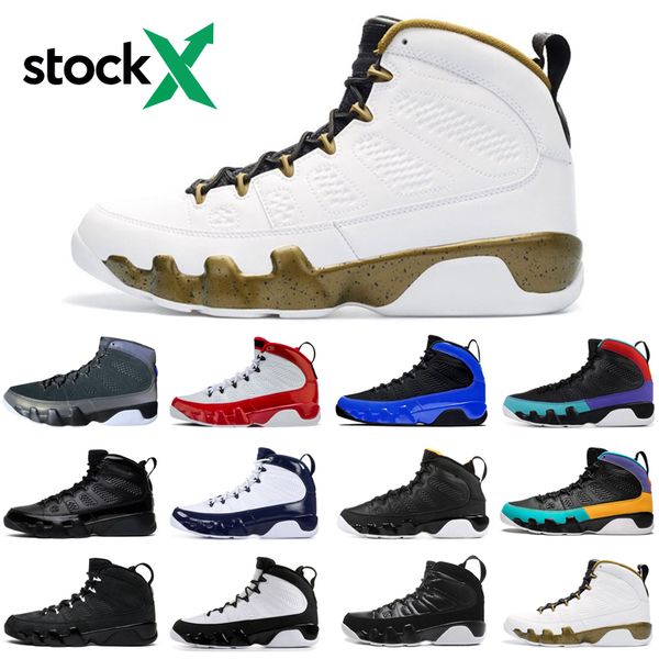 

wholesale 9 9s stock x racer blue jumpman men basketball shoes bred gym red unc athletic mens trainers sports sneakers size 7-13, White;red